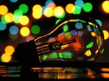 retro christmas lights